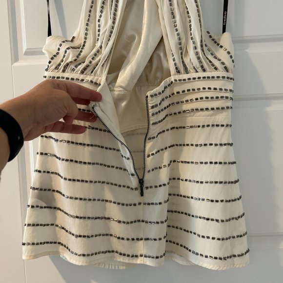 bebe Sleeveless Beaded Wrap Top - Picture 9 of 12